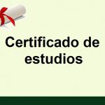 Certificado de estudios